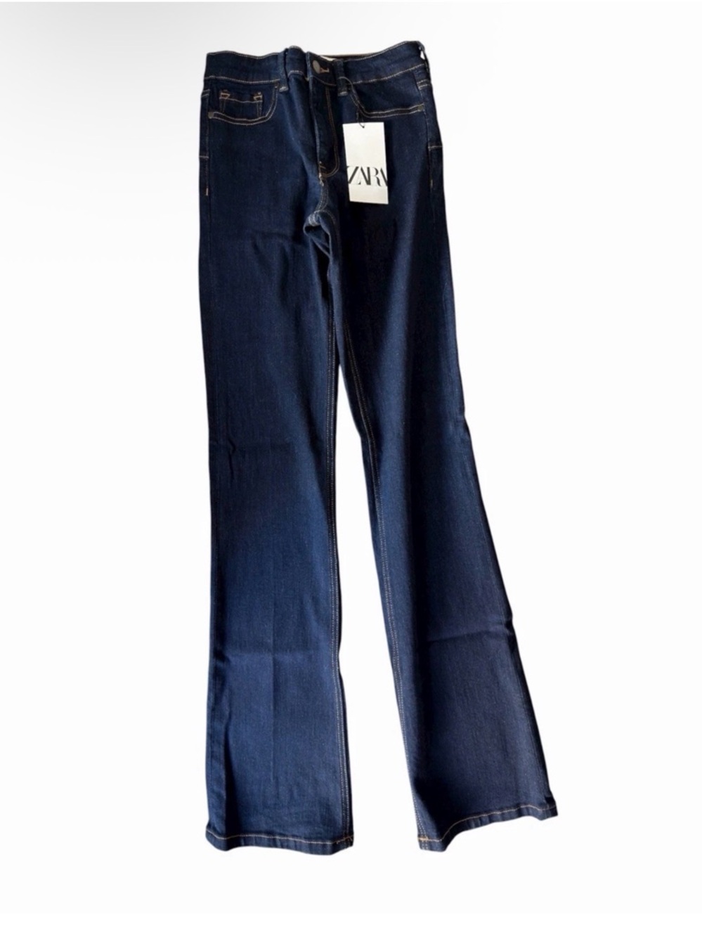 Zara women’s the contour bootcut in Dark Blue Signature Denim Jeans US 2 EUR 34